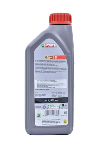 Castrol Actevo 4t 20w-40 4 Zamanlı Motosiklet Motor Yağı 1 Litre Jaso Ma2