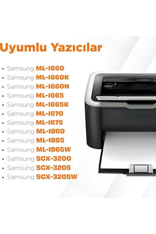 Samsung Uyumlu Mlt-d104s Uyumlu, Toner 4'lü Paket/ Ml-1660 / Ml-1665 / Ml-1670 / Ml-1675