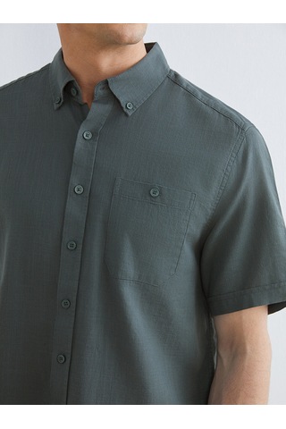 Lcwaıkıkı Classic Yeşil Regular Fit Poplin Erkek Gömlek