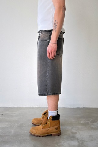 Flaw Baggy Kot Şort-29228 Antrasit