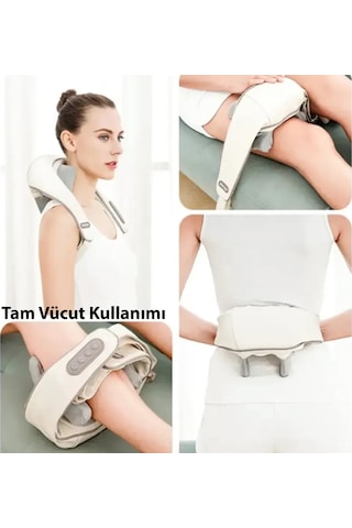 Kochler Şarjlı Boyun, Kol, Omuz Ve Bacak Masaj Aleti Derin Doku Titreşimli Masaj Cihazı Bej