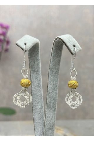 Şems Düğümü Gümüş Kazaziye Küpe