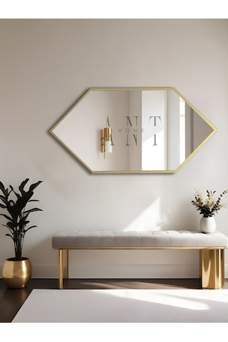 Ayna, Duvar Aynası, Konsol Aynası, Holl Aynası,dekoratif Ayna Gold