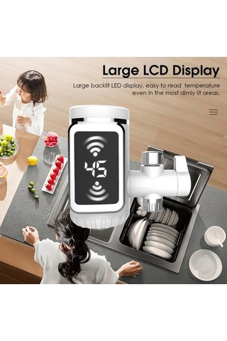 Maoyaya Kullanışlı Güçlü Isıtıcı Musluğu/küçük Mutfak Musluğu Gri Gri