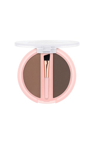 Essence Brow Powder Duo Set 1,8 Gr - 02 Medium - Kaş Pudrası 002 Medium Brown