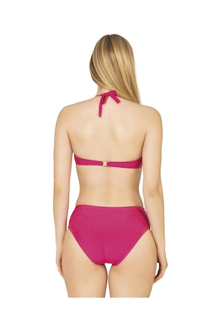 Endeep Kadın Büzgü Detaylı Destekli Pembe Bikini Takımı Pembe