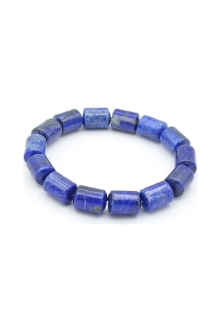 Hakiki Doğal Kapsül Model Lapis Lazuli Bileklik Lacivert