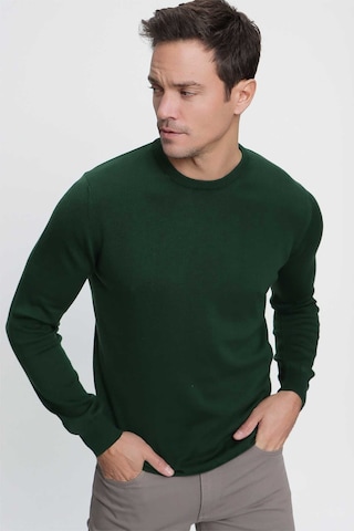 Morven Basic Dinamik Fit Rahat Kesim Bisiklet Yaka Triko Kazak 99kc017005710 Haki