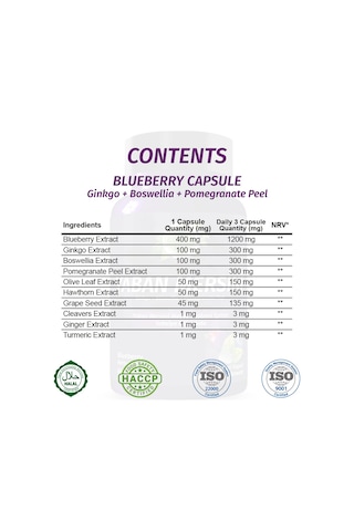Gökçek Şifa Yaban Mersini (Blueberry Capsule) 60 Kapsül