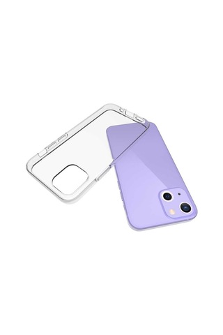 Apple Uyumlu iPhone 13 Mini Uyumlu Zore Süper Silikon Kılıf-renksiz Renksiz -