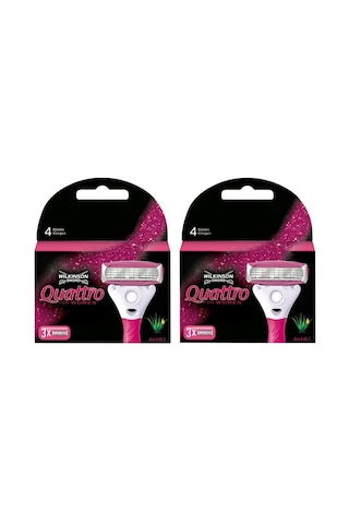 Wilkinson Sword Quattro Kadın Tıraş Bıçağı 2 Adet Yedek Başlık