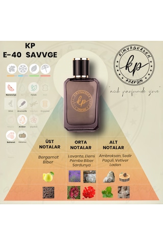 Kimyagerden E-40 Açık Parfüm Çeşitleri 50 ML