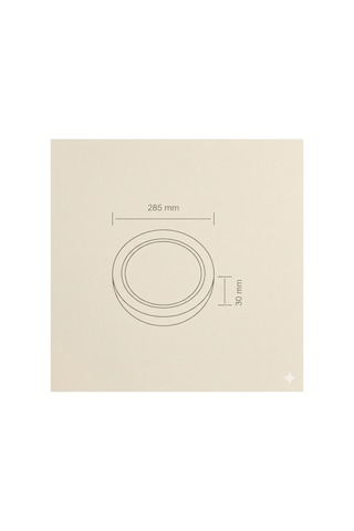 24w Sıva Üstü Yuvarlak Led Panel 6500k Beyaz Işık 2160 Lümen 2 Li Paket .