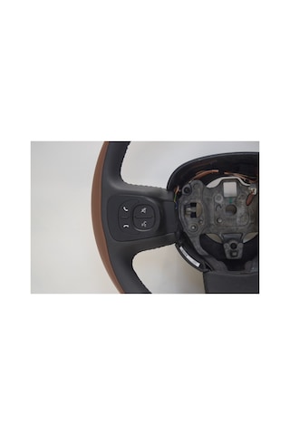 Fiat 500 Direksiyon Simidi Kahverengi Siyah Deri F1 Tuşlu