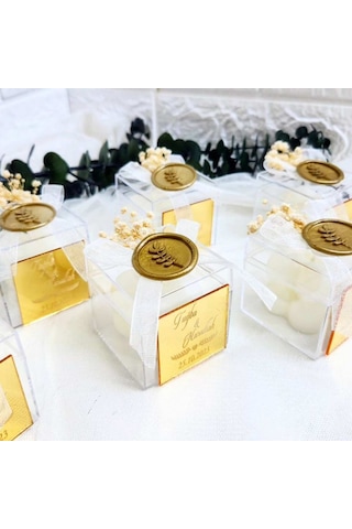 Bubble Mum Mühürlü Söz Nişan Nikah Hatırası Organze Kurd 30 Adet