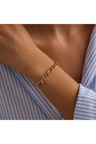 Sembolgold 14 Ayar Hallow Bileklik İtaly 6 Mm 20 Cm T14375 Renkli