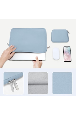 13 İnç Dizüstü Bilgisayar Çantası, Macbook Air M4 M3 M2 M1 2025-2018 / Pro 13 M2 M1 2025-2016 İçin 13 İnç Dizüstü Bilgisayar Çantası, Küçük Çanta Bilgisayar, Mavi Diğer