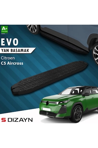 S-dizayn Citroen C5 Aircross 2 Hybrid Benzinli Evo Siyah Yan Basamak 193 Cm 2025 Üzeri A+ Kalite
