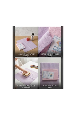 Kullan At Beslenme Örtüsü 1 Paket 30 Adet Pembe Pembe