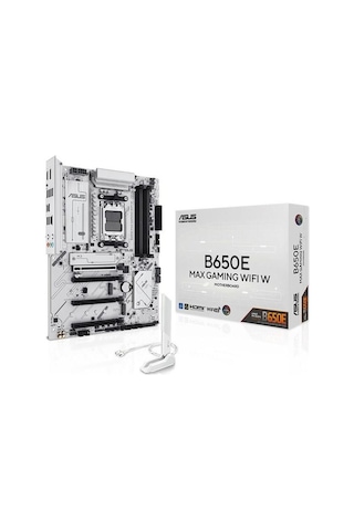 Asus B650e Max Gamıng Wıfı6e W Ddr5 Hdmı Dp Pcıe 5.0 Am5 Atx Beyaz