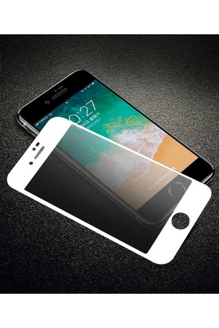Apple Uyumlu iPhone 7 Zore Anti-dust Mat Privacy Temperli Ekran Koruyucu