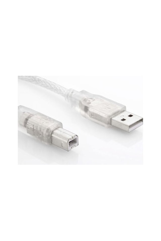 S-Link 1.5M Yazici Kablosu Sl-U2015 Usb 2.0 Şeffaf Kablo