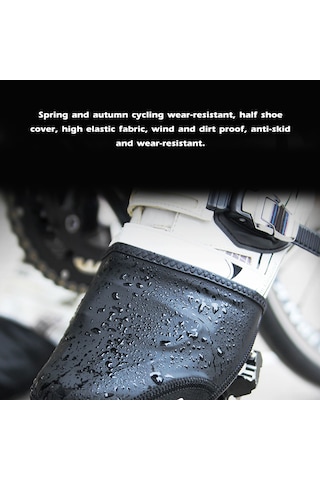 Vkemall Giyo Yarı Palmiye Bisiklet Ayakkabı Kılıfı - Rüzgar Ve Isı Sağlama, Kaymazsız, Dayanıklı - Dağ Yolu Bisikleti İçin - Xl-xxl - Çift Paket