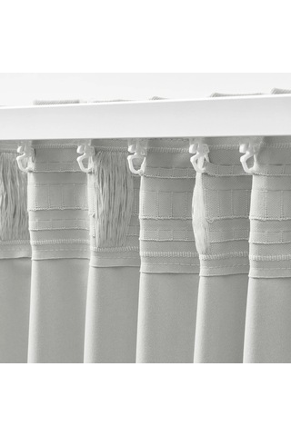 Ikea Korgmott Fon Perde 145x300 Cm Açık Gri-beyaz Çok Renkli