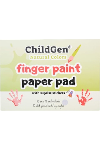Childgen Parmak Boya Resim Defteri Finger Paper Pad
