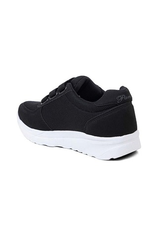Parley 918-25 Anorak Anatomik Cırt Bant Kadın Sneaker Siyah Beyaz Siyah