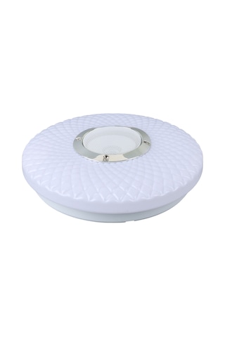 Ayt Poweramster Pm-27329 Beyaz 30x6 Cm 24 Watt Bluetooth Hoparlörlü Tavan Aydınlatma Ses Bombası Hoparlör