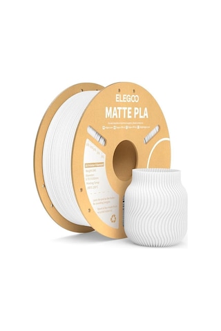 Elegoo Pla Matte Filament Beyaz