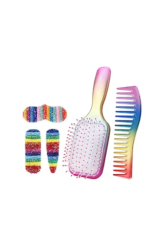 Samdoo Kişisel Bakım Saç Seti: Saç Tarak, Tüyler, 3 Adet Saç Klipsi - Anti Statik, Scalp Masajı, Ev Kullanıma Uygun