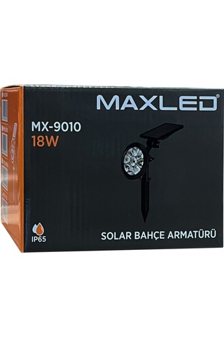 Maxled Mx-9010 18w Led Solar Kazıklı Bahçe/çim Armatürü Yeşil Işık