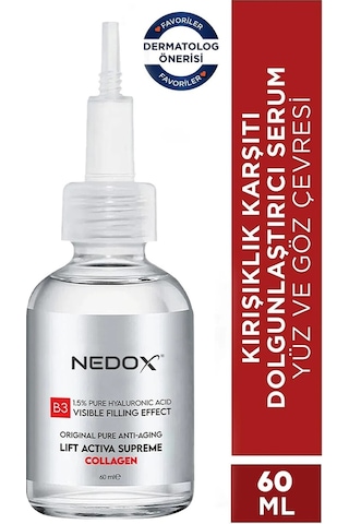 Nedox Kırışıklık Karşıtı Dolgunlaştırıcı Kolajen Serum 60 ML