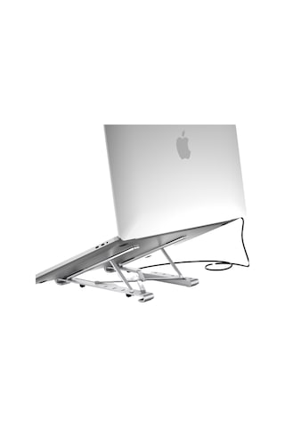 Skycity Laptop Standı Katlanabilir Soğutucu Yüksekliği Ayarlanabilir Masaüstü Hub Destekleyici