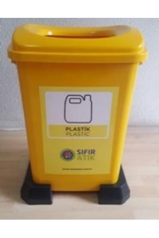 Sıfır Atık Geri Dönüşüm Atık Kovası Plastik Atık 50 Lt