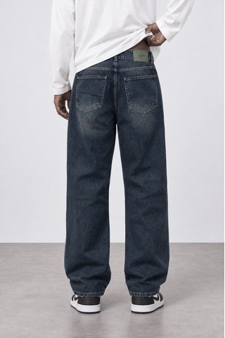 Respire Erkek Baggy Jean Tint Mavi