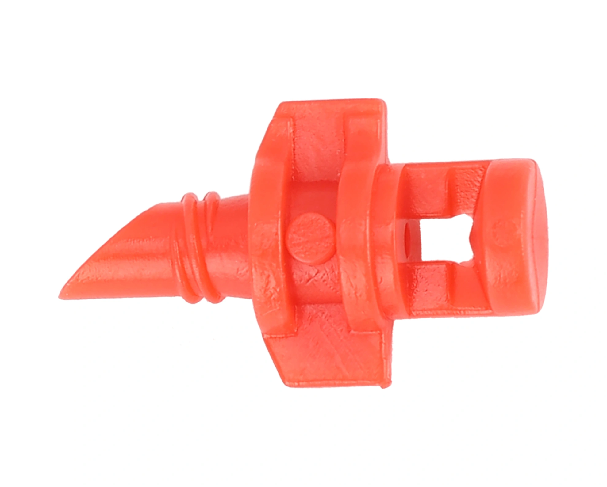 Hangfox Kırmızı 360 Derece Mikro Buharlandıran Sulama Başlığı - Çiftlik Bahçe Seralar İçin Dayanıklı Plastik 100 Adet Paket