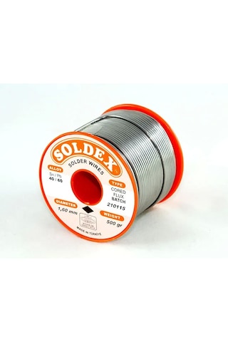 Soldex 40-60 Lehim Teli 500 Gr 1.2 Mm - Sn:40 / Pb:60