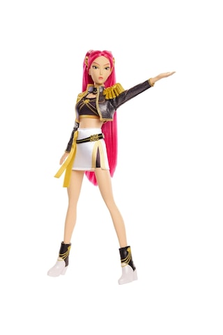 Kpop Demon Hunters Huntr/x Mattel Mira Golden Şarkı Söyleyen Bebek 5 Eklem Kıyafetli 35 Cm