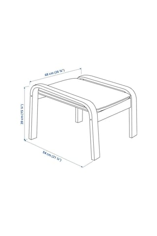 Minder, Puf Ayak Uzatma Taburesi, Hillared Antrasit-huş Antirasit