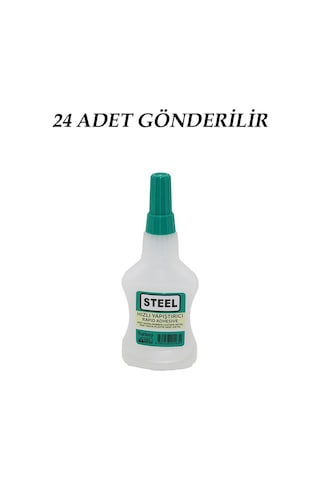 24 Adet Wincell Steel Hızlı Yapıştırıcı 37gr 200ml Mdf-ahşap-metal-plastik-deri 4741