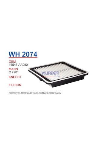 WUNDER WH2074 HAVA FİLTRESİ - FORESTER -IMPREZA-LEGACY-OUTBACK-TR WUNDER WH2074 HAVA FİLTRESİ - FORESTER -IMPREZA-LEGACY-OUTBACK-TR