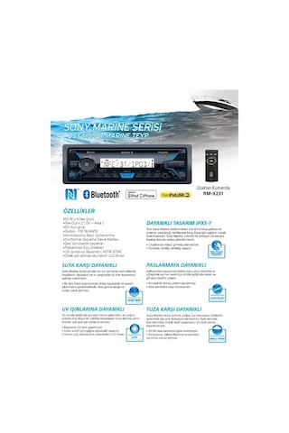 Sony Dsx-m55bt Marin Teyp