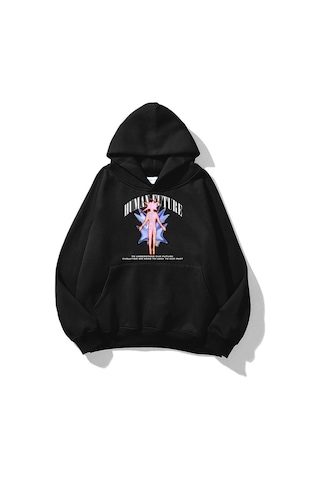 Tarzsokak Unisex Human Future Sweatshirt Siyah