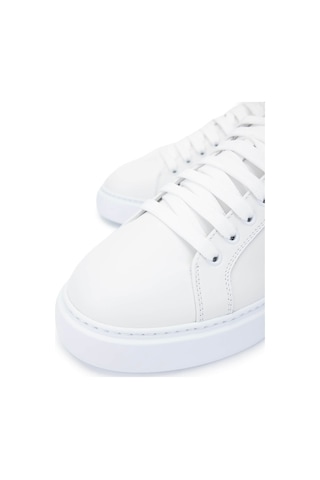 Roberto Cavalli Erkek Hakiki Deri Beyaz Sneakers & Spor Ayakkabı 780 25730 Erk Ayk Y25 Bıanco Beyaz