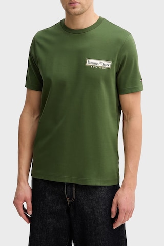 Tommy Hilfiger Erkek T Shirt Mw0mw41463 L01 Yeşil Yeşil
