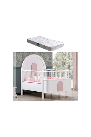 Mdf Beşik Venüs Büyüyen Beşik + 1 Adet Comfort Yatak 90x130 Beyaz