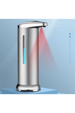 Anjiexun Banyo Akıllı Köpük Makinesi Sıvı Sabunluk Pompa Kabı Gümüş